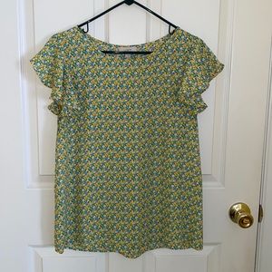 Floral print blouse from the Loft